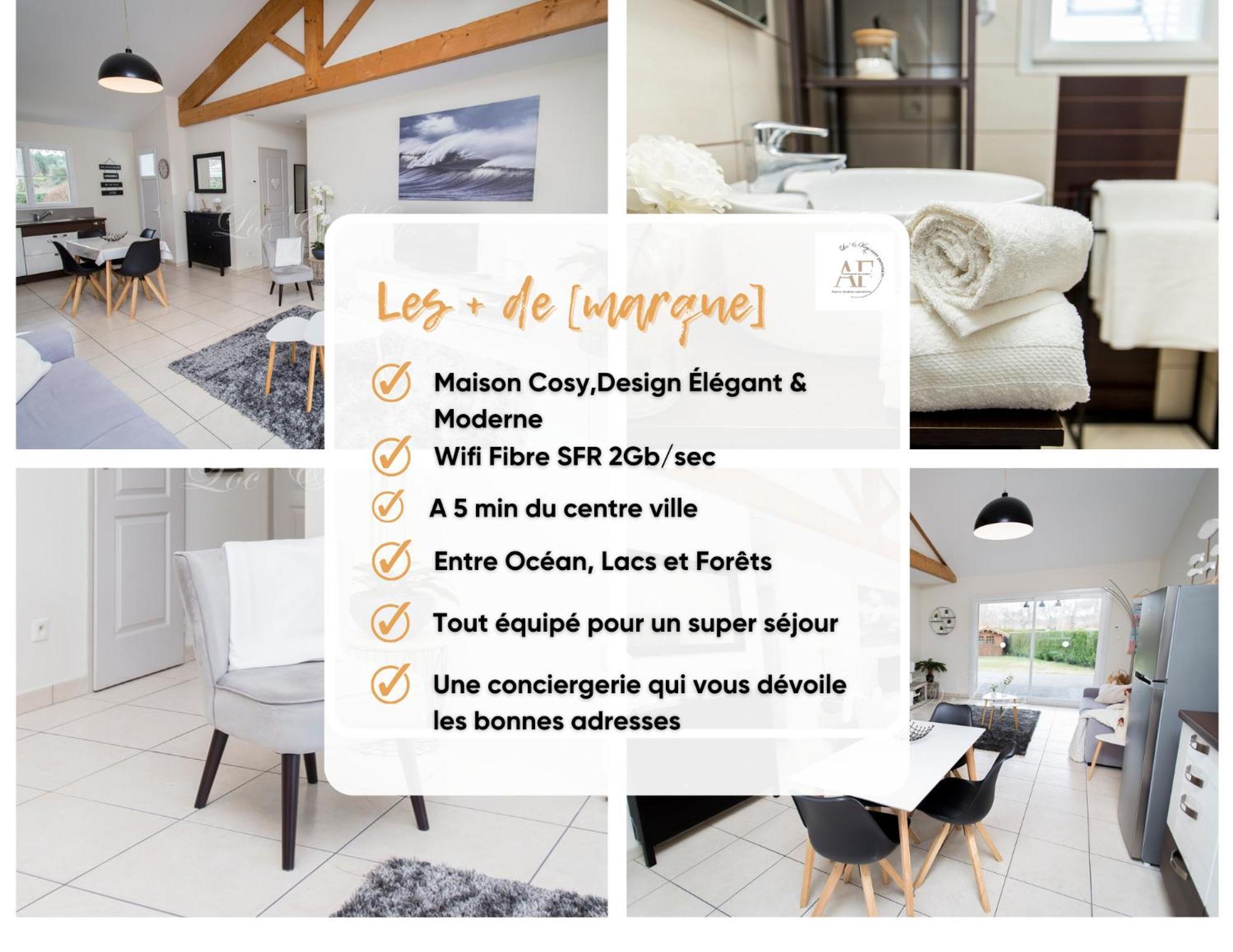 Ravissante Maison Cosy 4* Biscarrosse Proche Lac Extérieur photo
